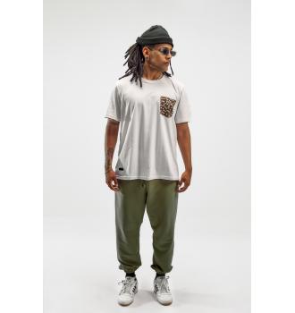 Flowers B Pocket Tee - Blanco