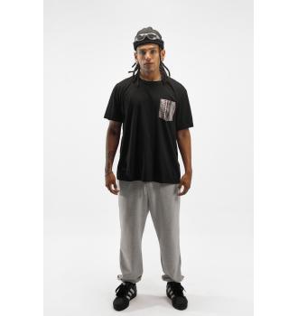 Tribal Pocket Tee - Negro